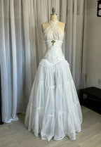 Halter Lace A Line Occasion Dress Formal Party Dress