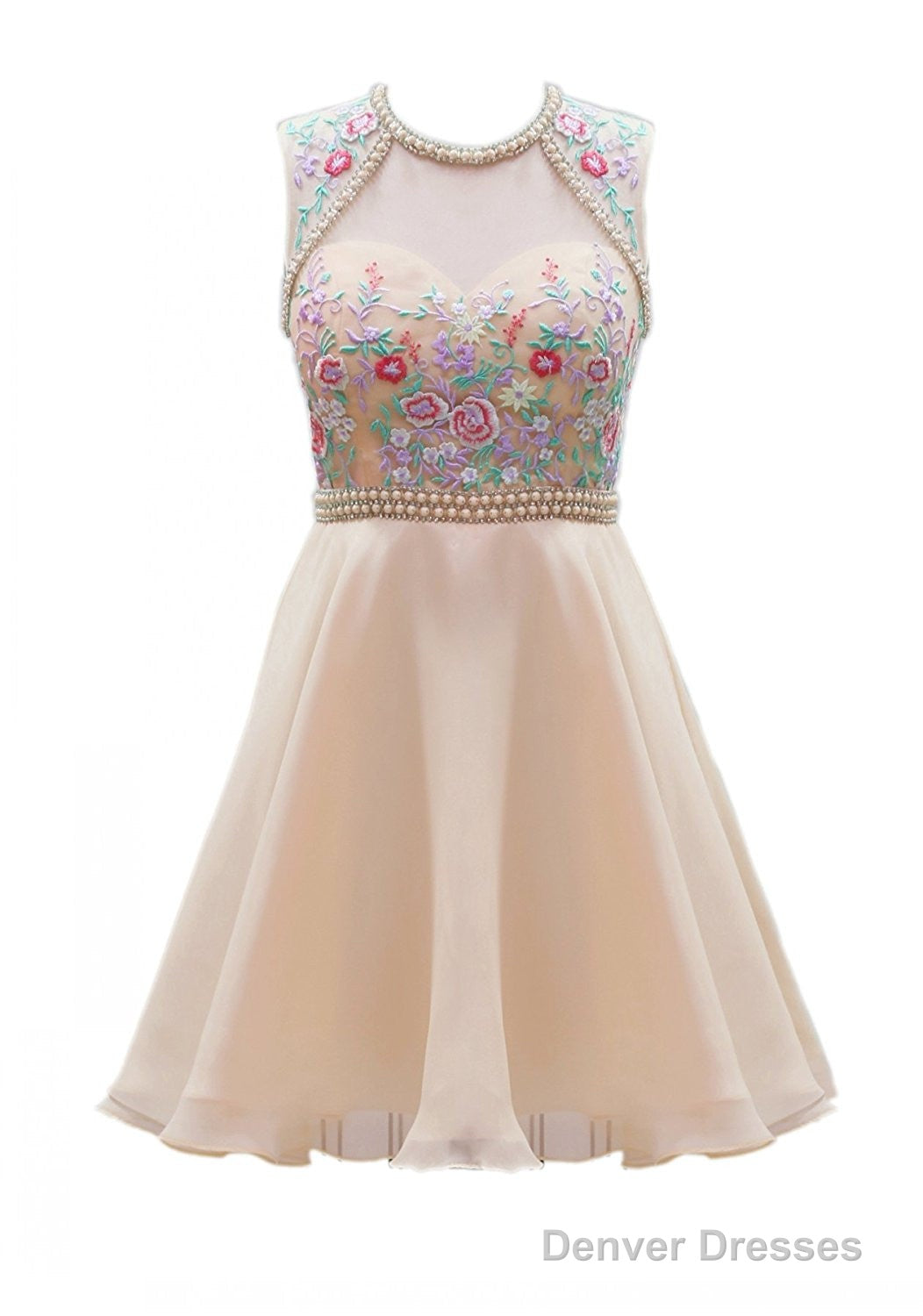 Homecoming Dress  Pink Beadings Main image