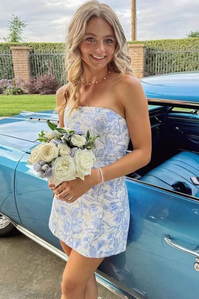 Homecoming Dress Short Prom Dress Cocktail Dress Strapless Short Homecoming Dress