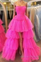 Hot High Low Prom Dress, High Low Formal Evening Dress