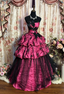 Hot Pink Ball Gown Birthday Dress Vintage Evening Gowns