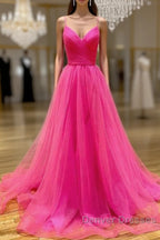 Hot Pink Prom Dress Long  Formal Dress, Evening Dress, Dance Dress