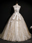 Individually Cut Gold Ball Gown Tulle Sequins Strapless Quinceanera Dress With Veil