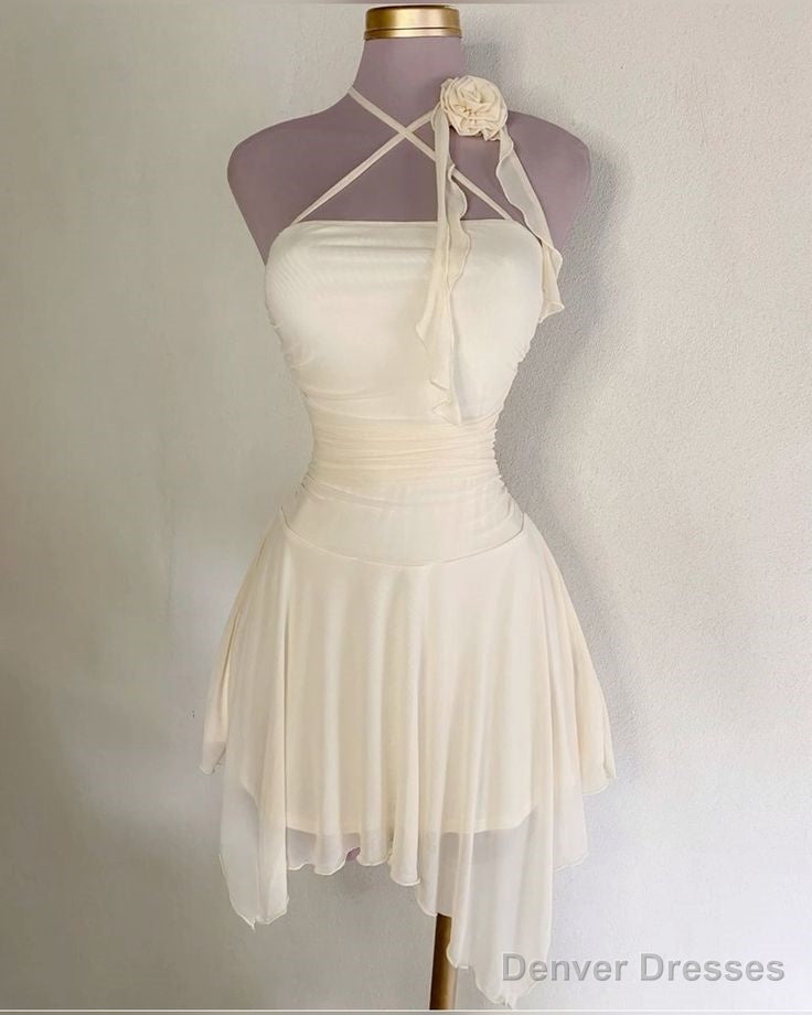 Ivory Homecoming Dresses Short Party Dress Main image