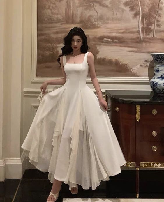 Ivory Prom Dress Party Dress