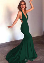 Jersey Prom Dresses Trumpet/Mermaid Sleeveless Court Train