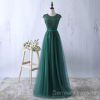 Lace And Tulle Beautiful Bridesmaid Dress, Elegant Formal Dress
