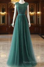 Lace And Tulle Beautiful Bridesmaid Dress, Elegant Formal Dress