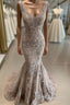 Lace Beaded Sexy African Dubai Evening Dress Mermaid Backless Prom Dress Deep V-Neck Formal Party Bridesmaid Pageant Gowns