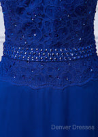 Lace Long Sleeves Scoop Neck Mother Of The Bride Dress