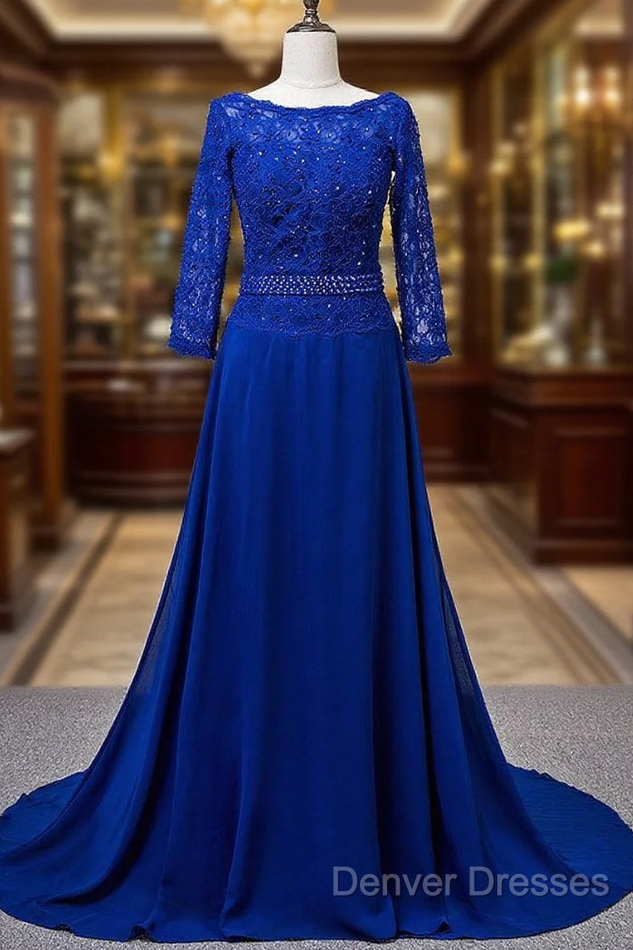 Lace Long Sleeves Scoop Neck Mother Of The Bride Dress Main image