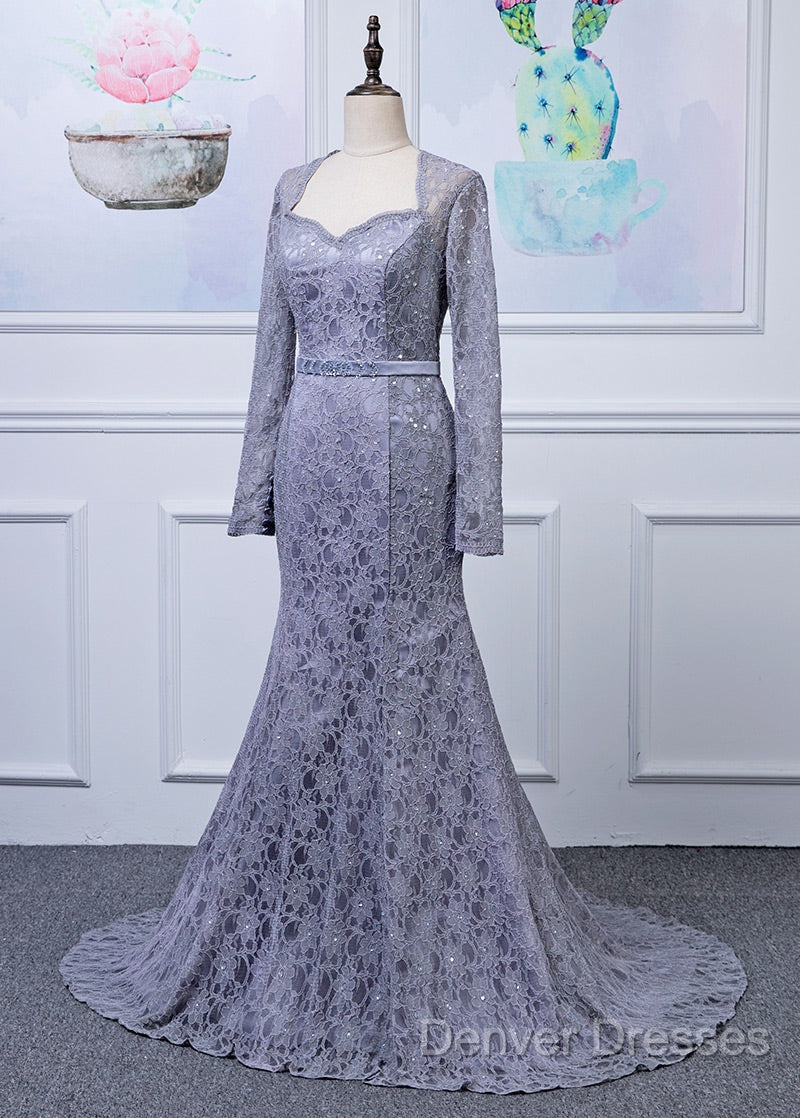 Lace Long Sleeves Trumpet/Mermaid Mother Of The Bride Dress