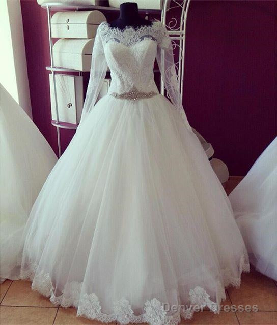 Lace Long Sleeves Vintage Wedding Dresses Princess Secondary image