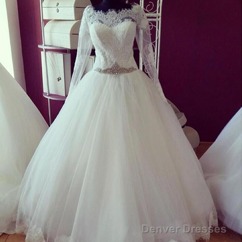Lace Long Sleeves Vintage Wedding Dresses Princess Main image