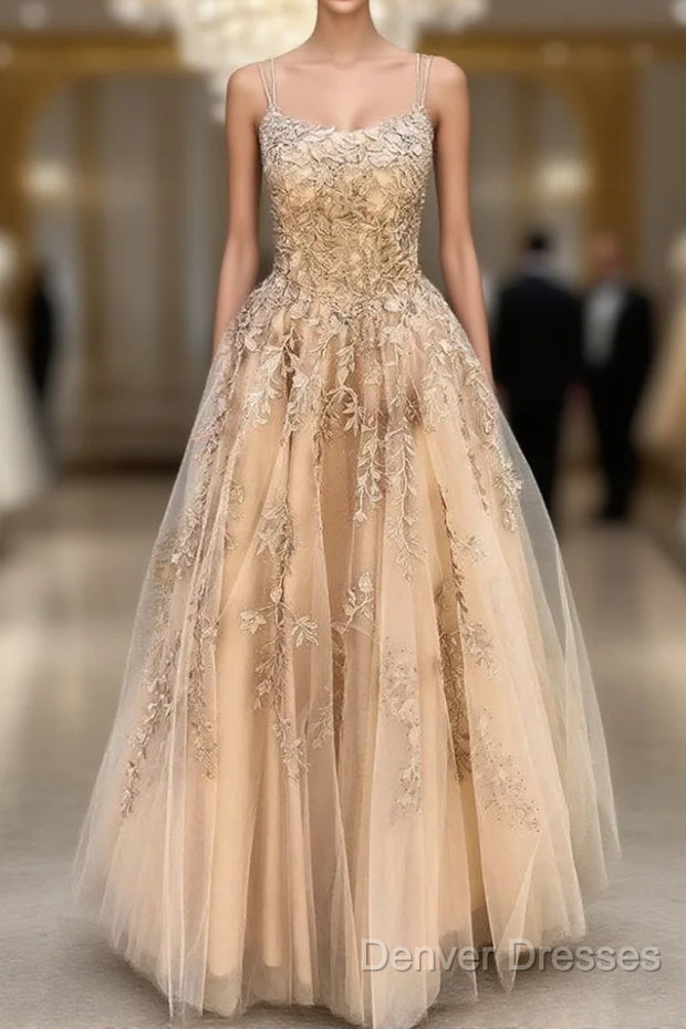 Lace Prom Dress Long, Formal Dress, Dance Dress, Graduation School Party Gown Main image