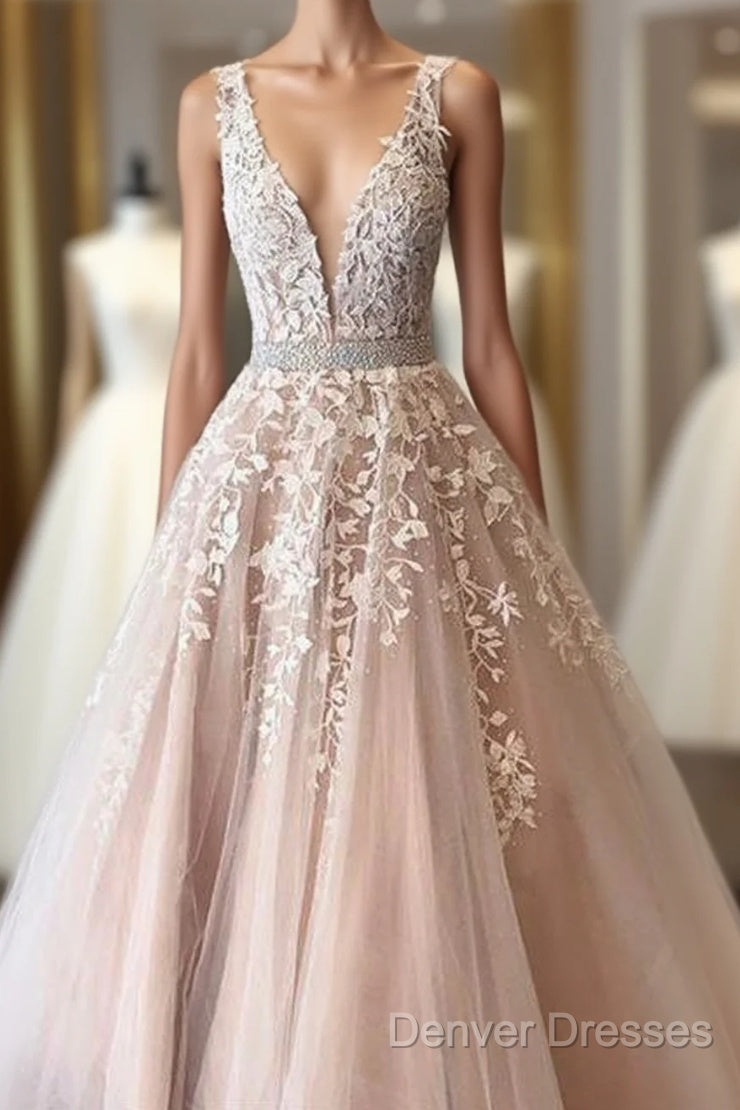 Lace Prom Dress Long Formal Dress, Evening Dress, Dance Dress, Graduation Party Dress Main image