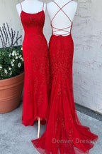 Lavender Lace Corset Prom Dress Mermaid Scoop  Evening Dress With Beading