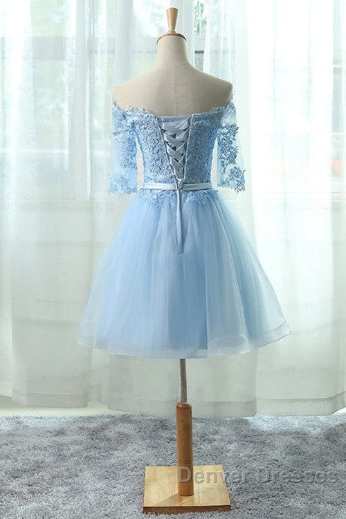 Light Blue Charming Homecoming Dress, Lovely Short Prom Dress, Formal Dress Secondary image