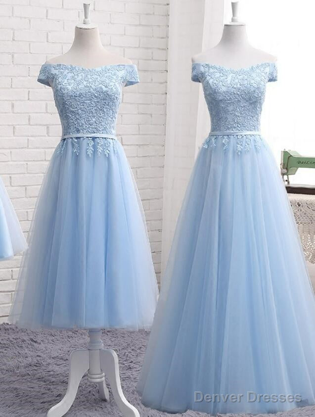 Light Blue Party Dress, Charming Blue Bridesmaid Dress , Party Dress Secondary image