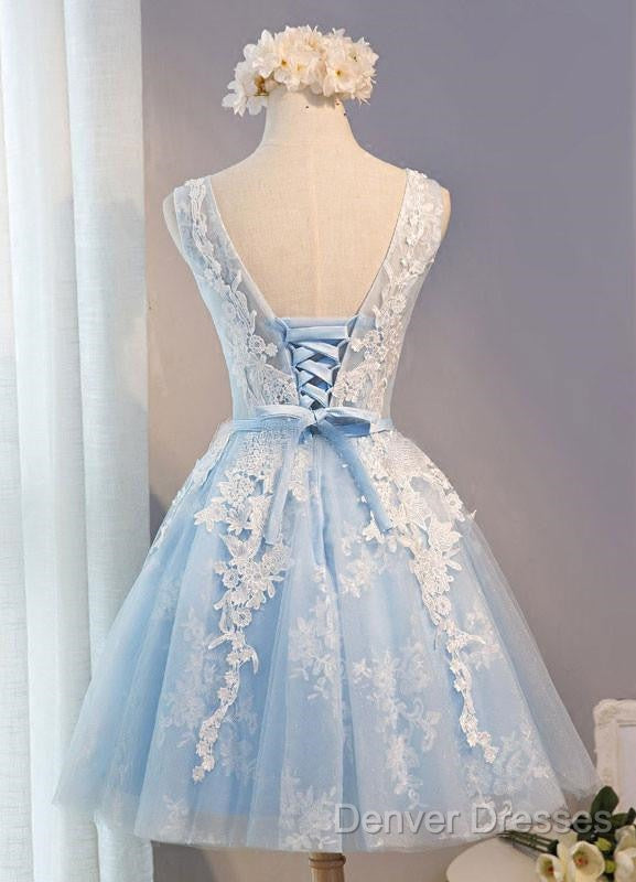 Light Blue Short Homecoming Dress, Lovely Formal Dress , Party Gowns Secondary image