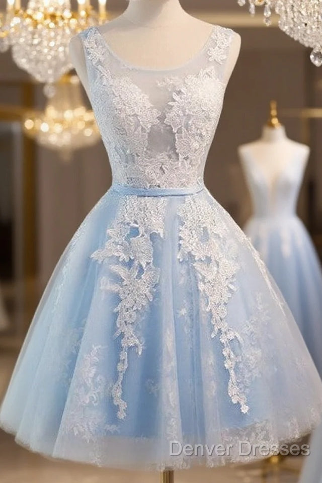 Light Blue Short Homecoming Dress, Lovely Formal Dress , Party Gowns Main image
