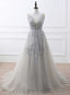 Light Grey High Quality Long Party Dress, New Prom Dress