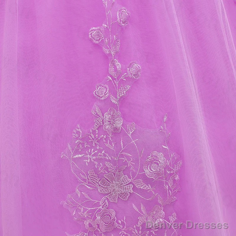 Lilac Off the Shoulder Quinceanera Dress Ball Gown with Appliqued