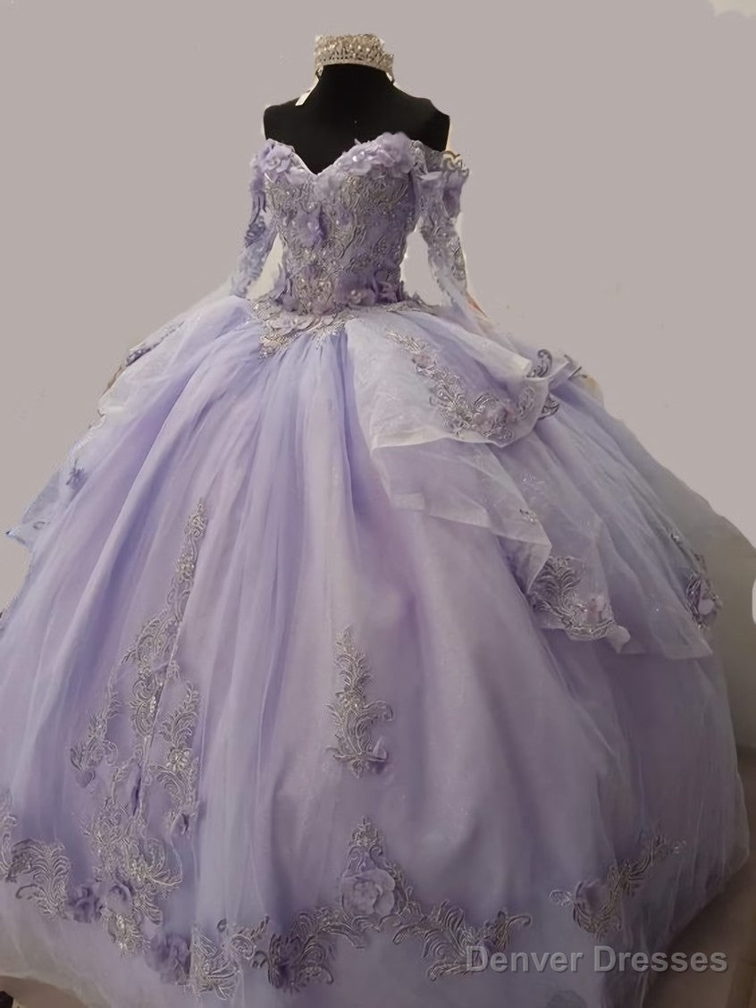 Lilac Princess Ball Gown Quincea篓陆era Dress Sweet 16 Dress