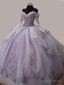 Lilac Princess Ball Gown Quincea篓陆era Dress Sweet 16 Dress