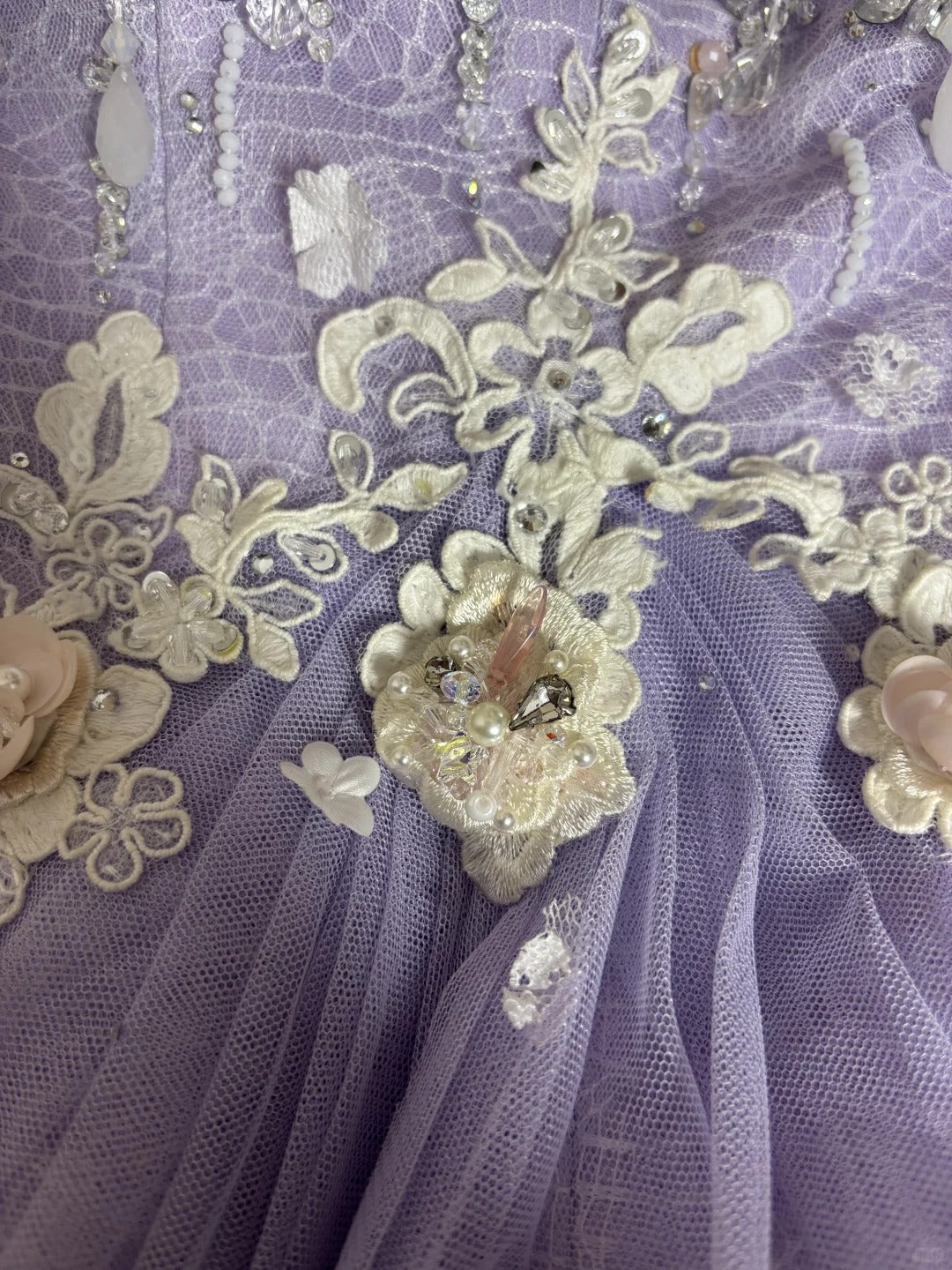 Lilac Strapless Prom Dress Long Evening Party Dress