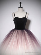 Lovely Ombre Tulle Long Ball Gown, A-Line Sweetheart Neckline Formal Evening Gown