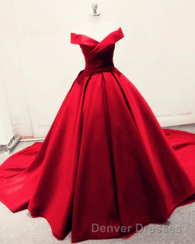 Long Green Satin V-neck Ball Gowns Prom Dress Off The Shoulder Secondary image