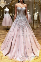 Long Lace Prom Dress with Corset Back, Long Lace Formal Evening Graduation Dress