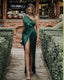 Long Prom Dress, Green Evening Dress