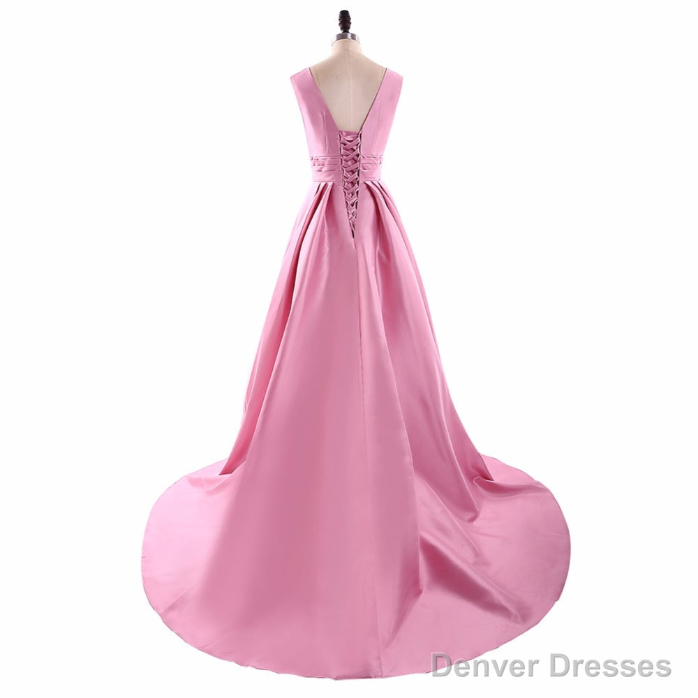 Long Prom Dresses Simple Design Prom Dresses Satin Party Prom Dresses