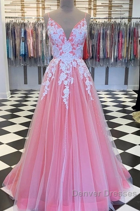 Long Prom Dress With Appliques And Beading,Evening Dress,Charming Dance Dress Secondary image