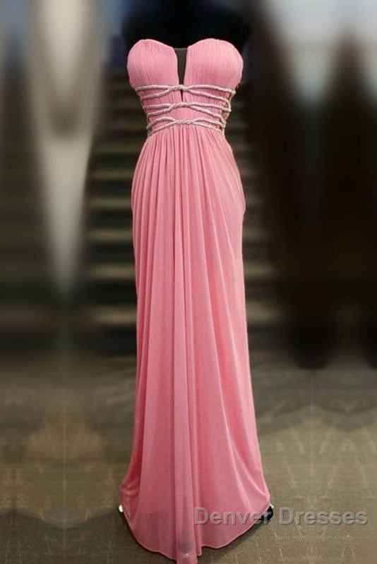 Long Sage Green Sheath Bridesmaid Dress