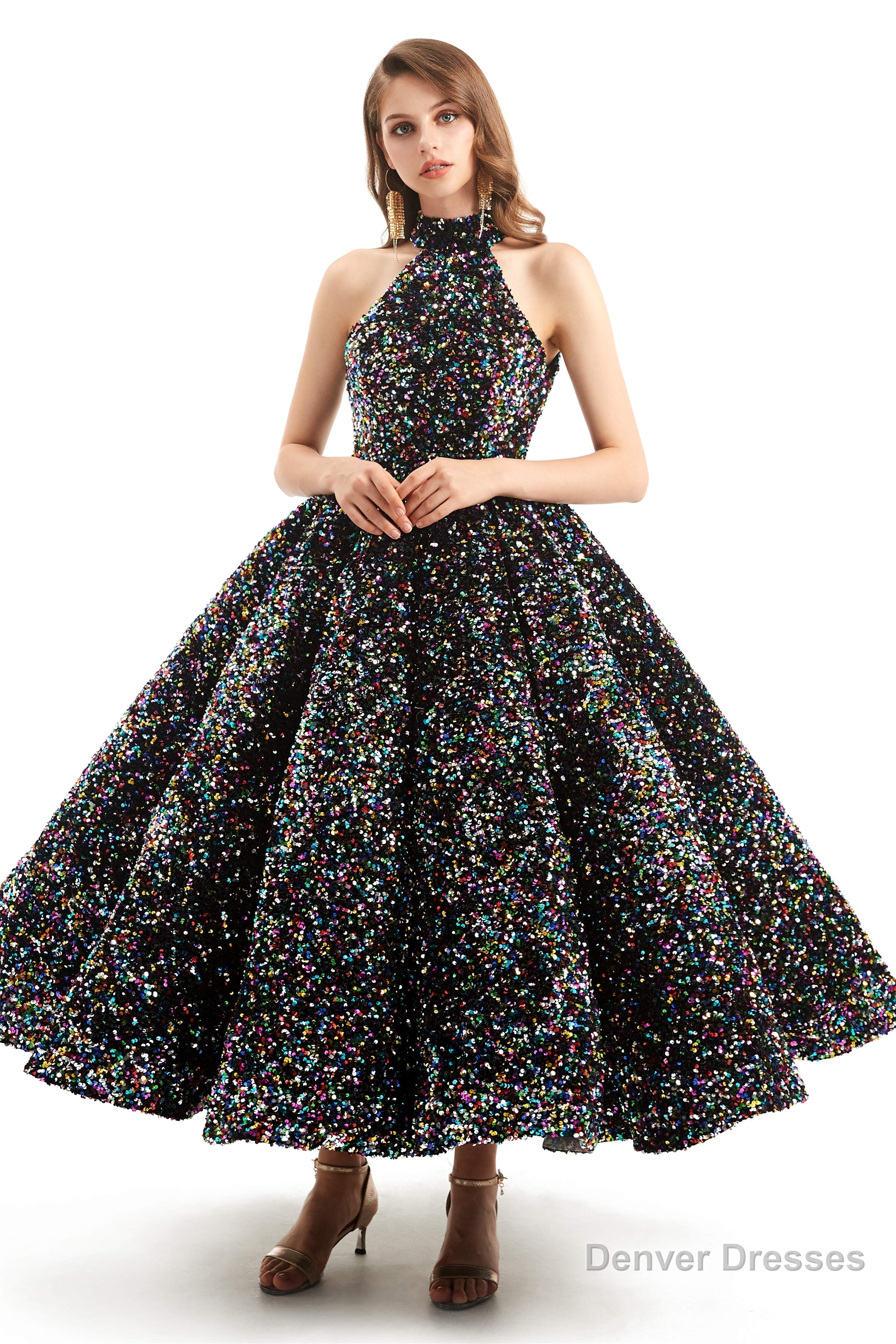 Long Sleeves Sequins Backless O Neck Quinceanera Dresses Main image