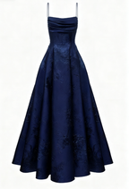 Long Spaghetti Straps A-Line Green Prom Dress, Long Prom Dress
