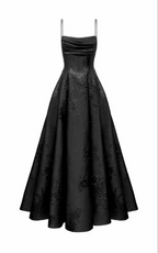Long Spaghetti Straps A-Line Green Prom Dress, Long Prom Dress
