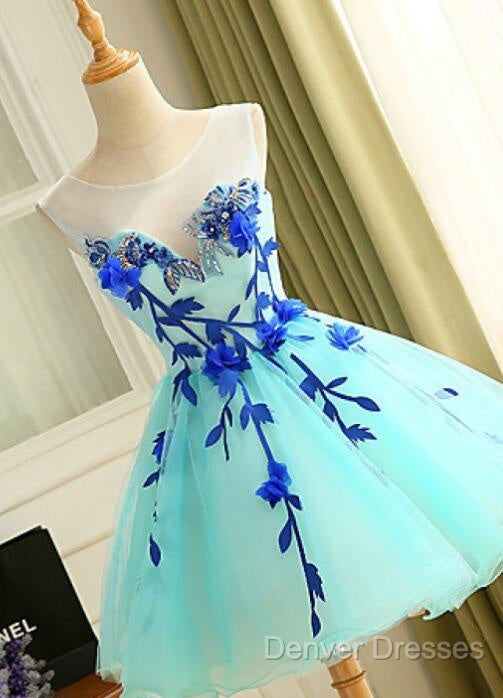 Lovely Light Blue Homecoming Dress, Cute Short Party Dress