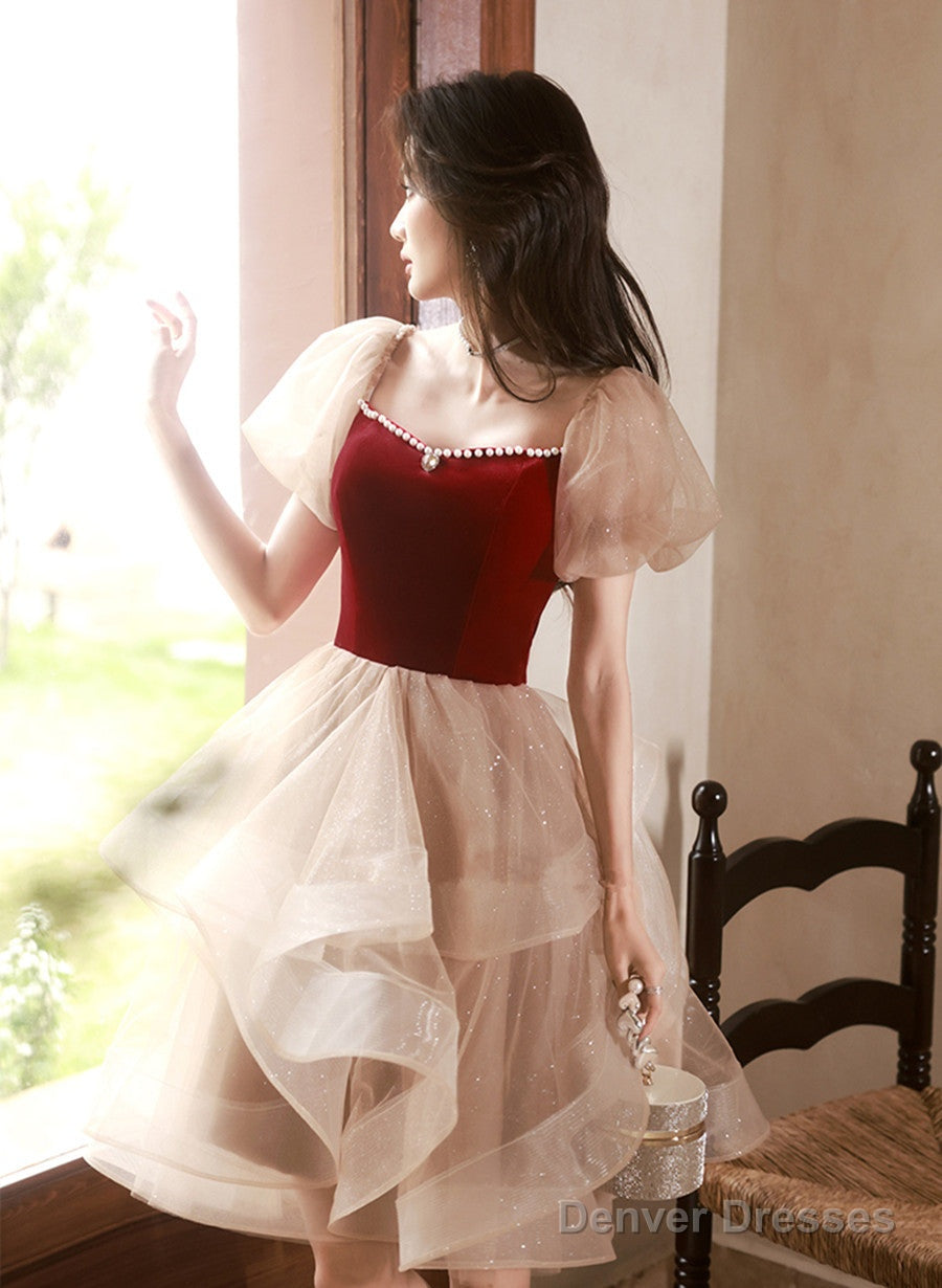Lovely Short Sweetheart Beaded Party Dress,  Cute Short Graduation Dress