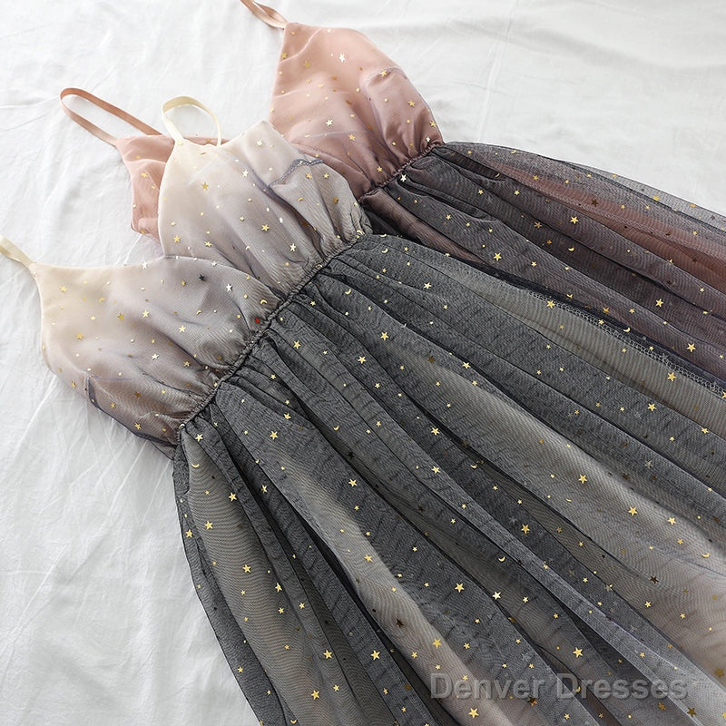 Lovely Tulle Gradient Cute Straps Women Dress, New Fashion Dress Main image