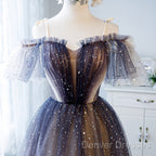 Lovely Tulle Offshoulder Short Prom Dress, Lace Up Homecoming Dress