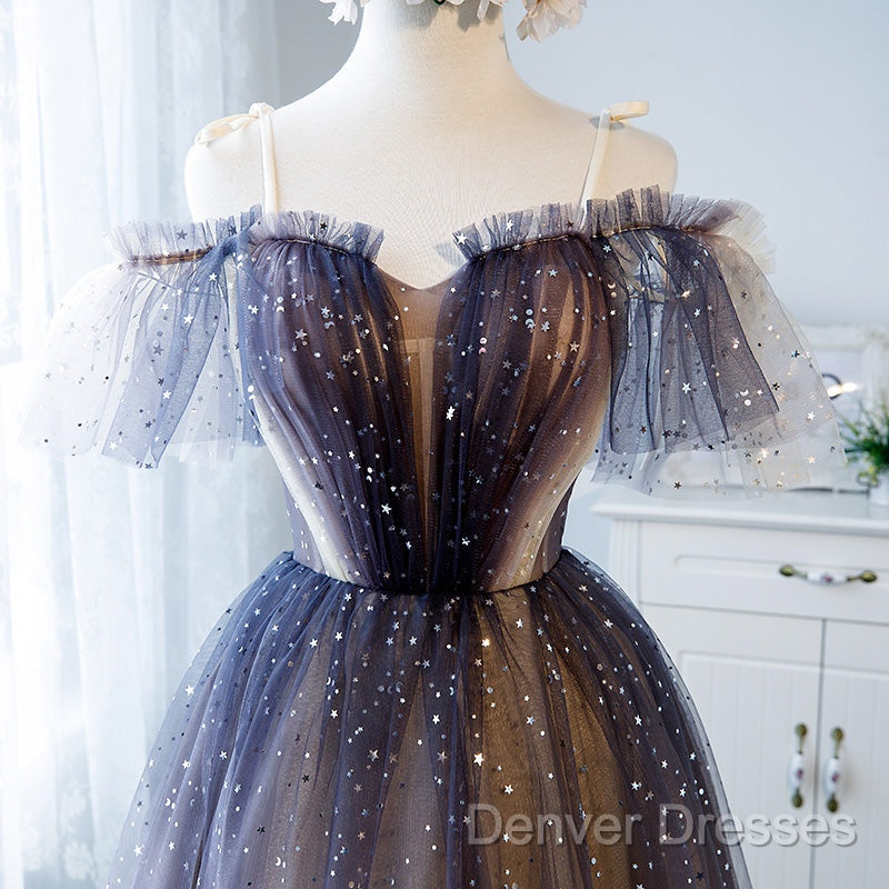 Lovely Tulle Offshoulder Short Prom Dress, Lace Up Homecoming Dress