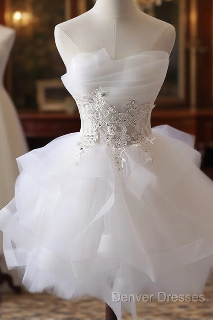 Lovely Tulle Short Party Dress, Cute Teen Junior Prom Dress