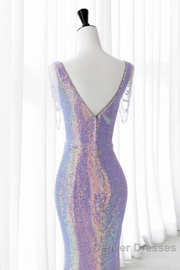 Luxurious Shiny Long Sequin Prom Dress