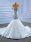 Luxury Hand Work Beading Crystal Appliques Wedding Dress