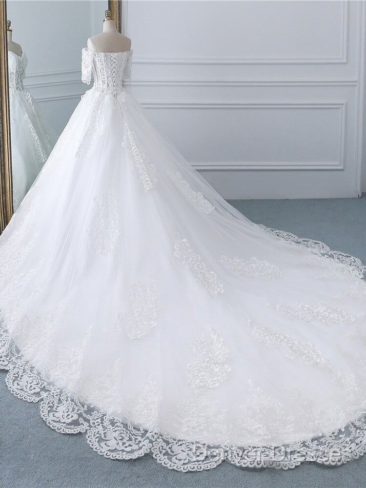 Luxury Lace Vestidos De Novia Ball Gown Wedding Dress Prom Dress Long Secondary image