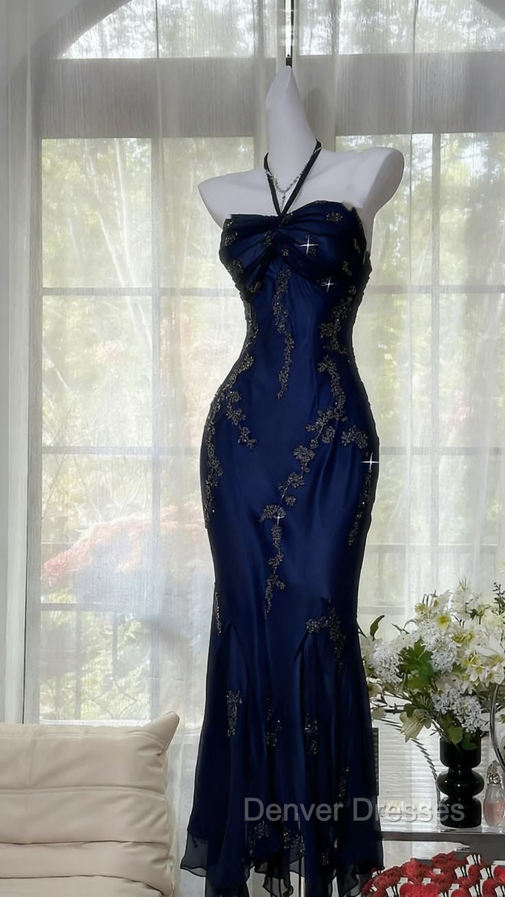 Luxury Purple Mermaid Bead Embroidered Chiffon Long Prom Dress